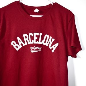 Barcelona Tshirt - Maroon